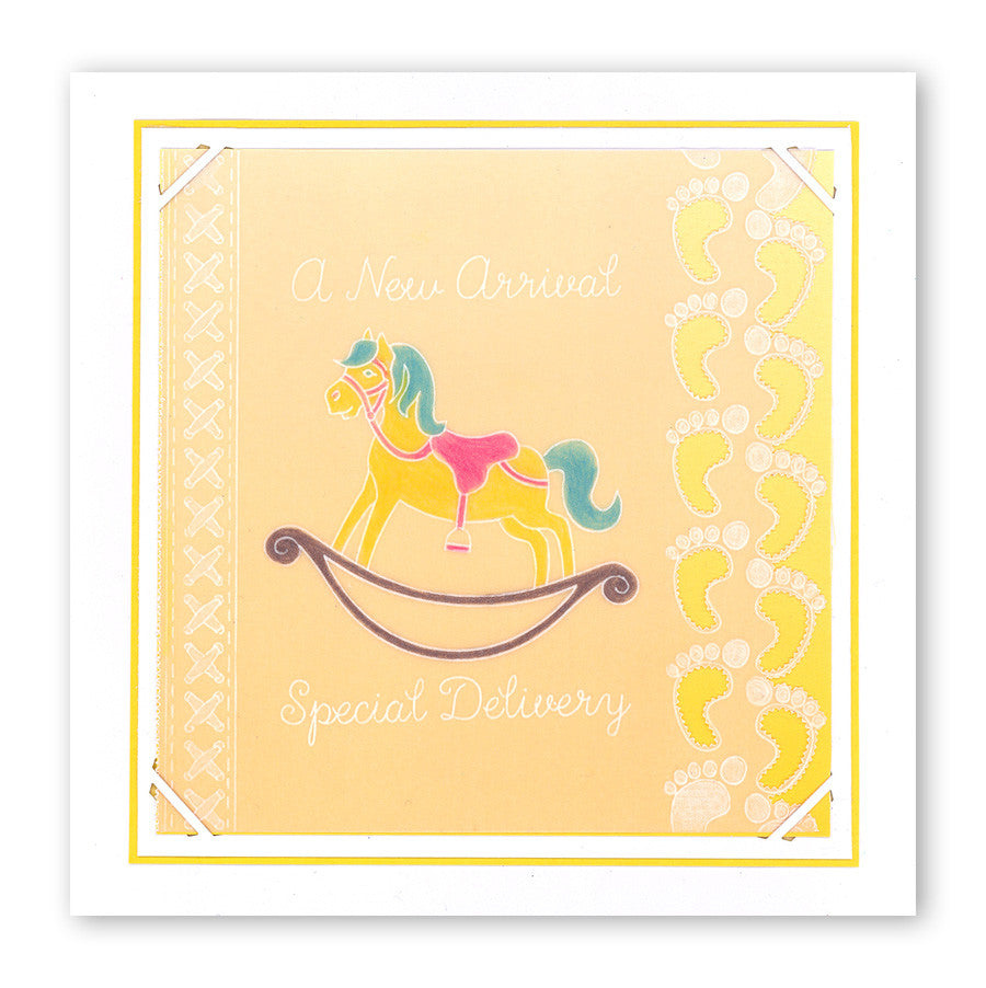 New Arrival A6 Square Groovi Baby Plate Set