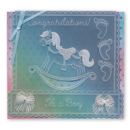 Word Chain Collection Groovi Border Plate & Mate Set + Groovi Border Folder