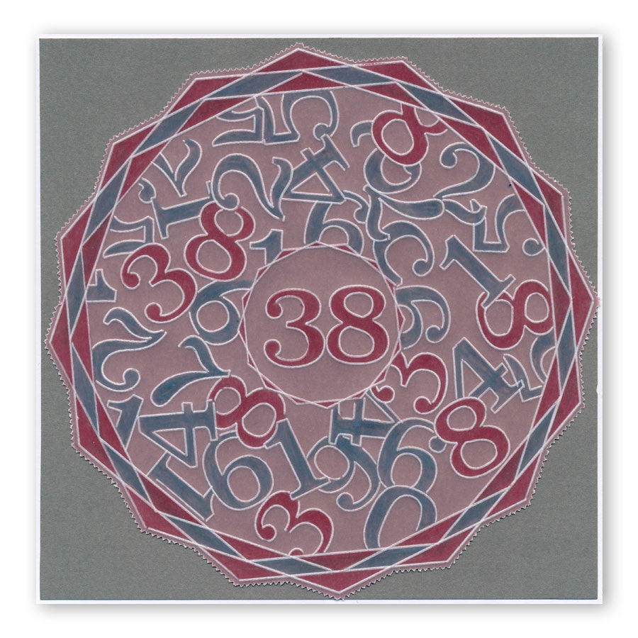 Open Numbers A6 Square Groovi Baby Plate Set