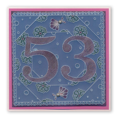 Open Number Three A6 Square Groovi Baby Plate