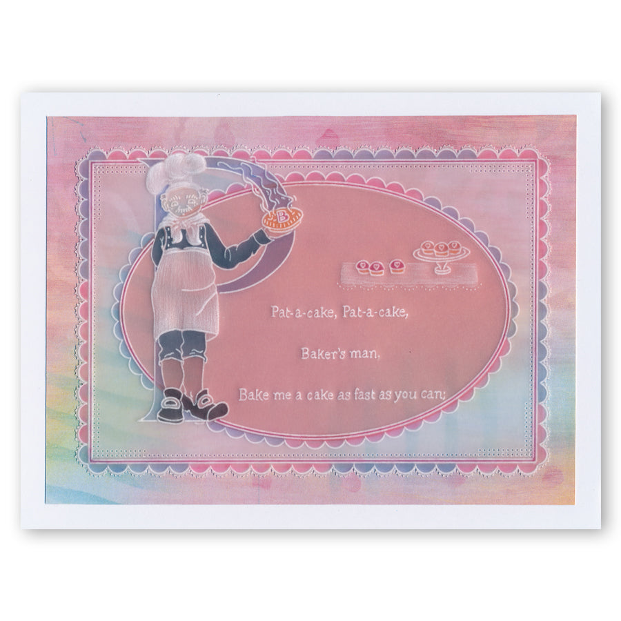 Barbara's Nursery Rhyme Alphabet A6 Square Groovi Plate & Rhyme-Time Book Collection