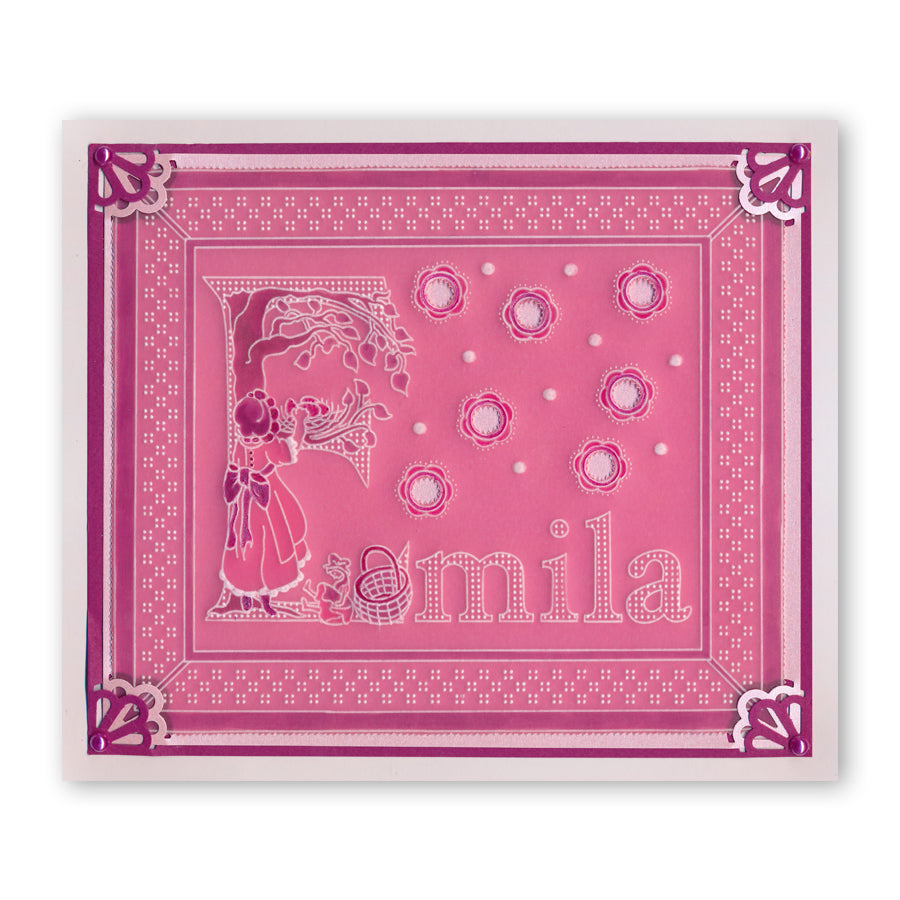 Barbara's Nursery Rhyme Alphabet A6 Square Groovi Plate & Rhyme-Time Book Collection