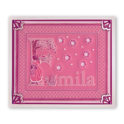 Barbara's Nursery Rhyme Alphabet A6 Square Groovi Plate & Rhyme-Time Book Collection