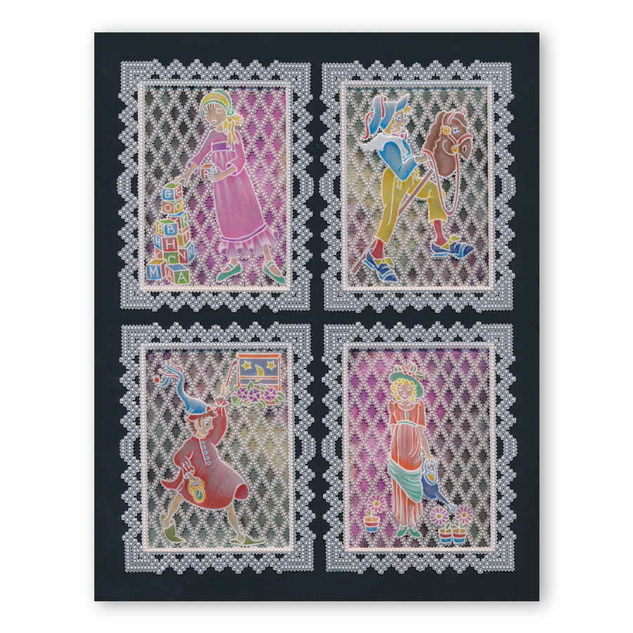 Barbara's Nursery Rhyme Alphabet A6 Square Groovi Plate & Rhyme-Time Book Collection