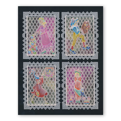 Barbara's Nursery Rhyme Alphabet A6 Square Groovi Plate & Rhyme-Time Book Collection