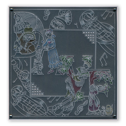 Barbara's Nursery Rhyme Alphabet A6 Square Groovi Plate & Rhyme-Time Book Collection