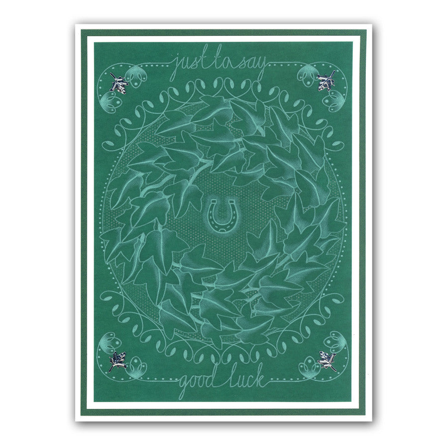 Ivy Wreath A5 Square Groovi Plate