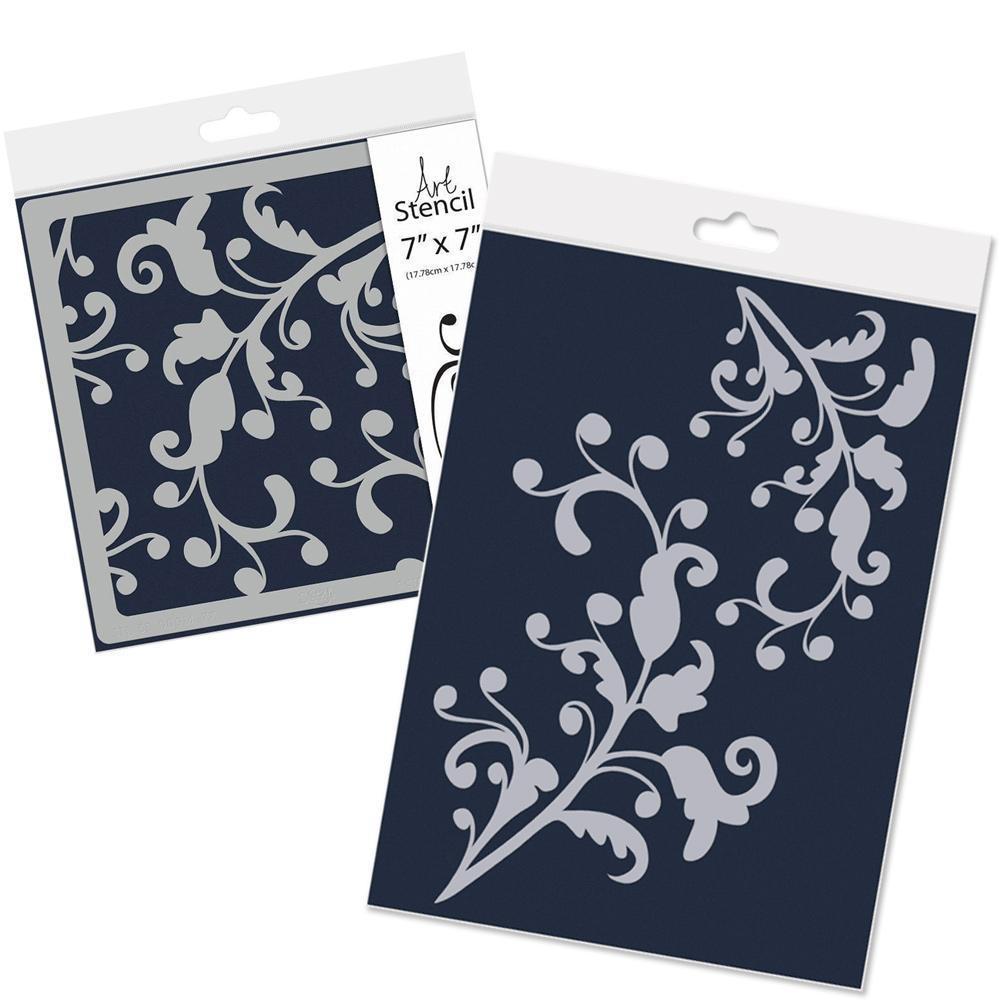 Ocean Swirls A4 Frameless & 7" x 7" Stencil Collection