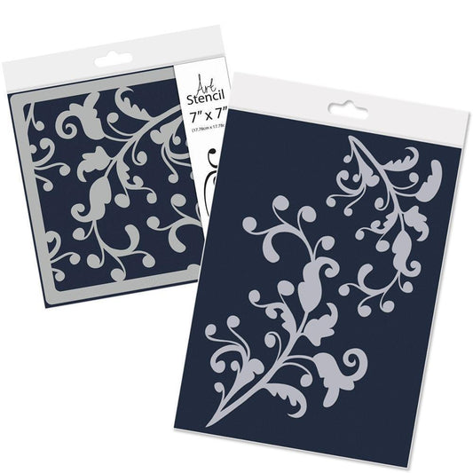 Ocean Swirls A4 Frameless & 7" x 7" Stencil Collection