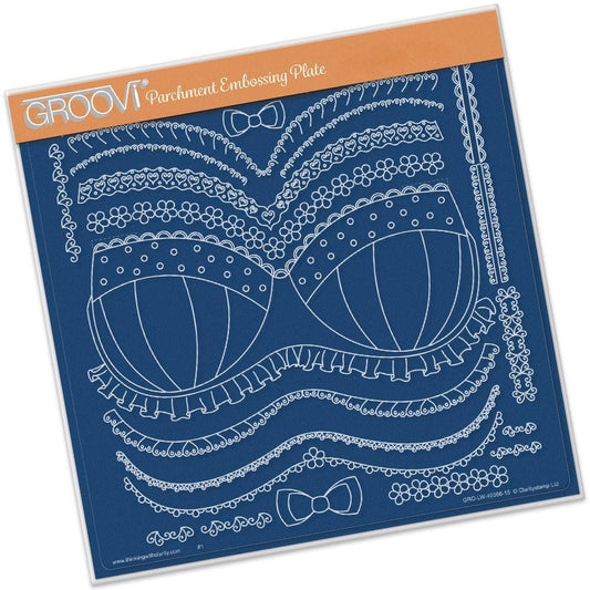 Oooh-La-La Bra A4 Square Groovi Plate