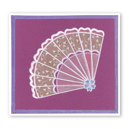 Oriental Fan & Bamboo Set A5 Square Groovi Plate Set