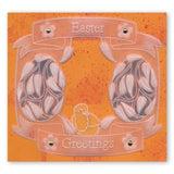 Ornate Eggs & Chicks A5 Square Groovi Plate