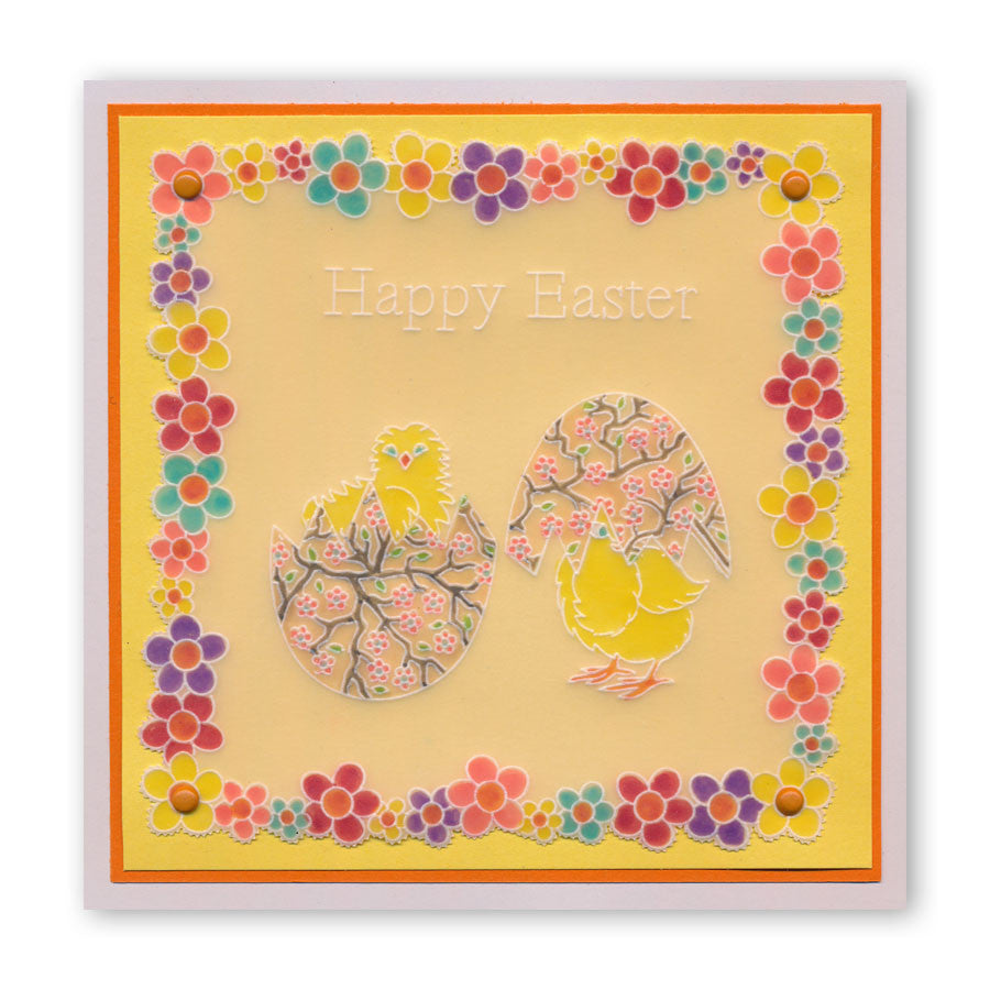 Easter A5 Square Groovi Plate Set