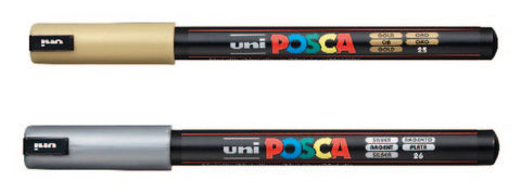 Uni Posca - PC-1MR - Silver Extra-Fine Pin Tip