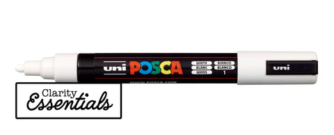 White - Uni Posca Marker Pen - PC-5M - Medium Tip