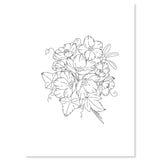 Linda Williams' A5 Printed Florals Parchment Collection - Set 1