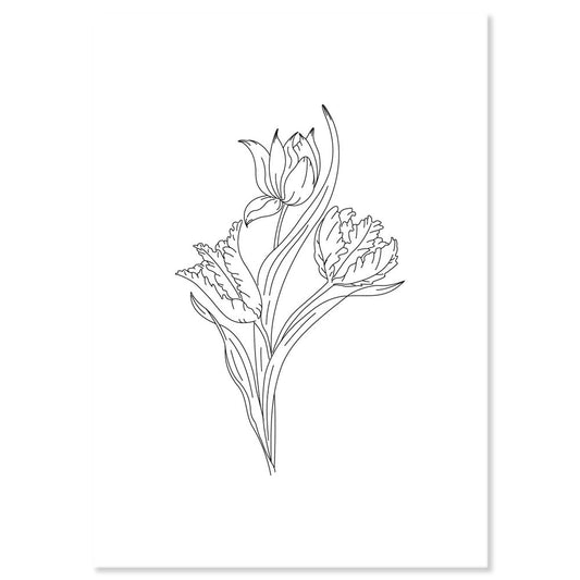 Linda's Tatty Tulip - A5 Printed Florals Parchment