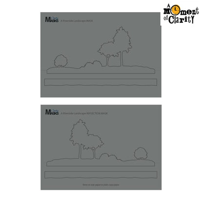 A Riverside Landscape & Reflection A5 Masks