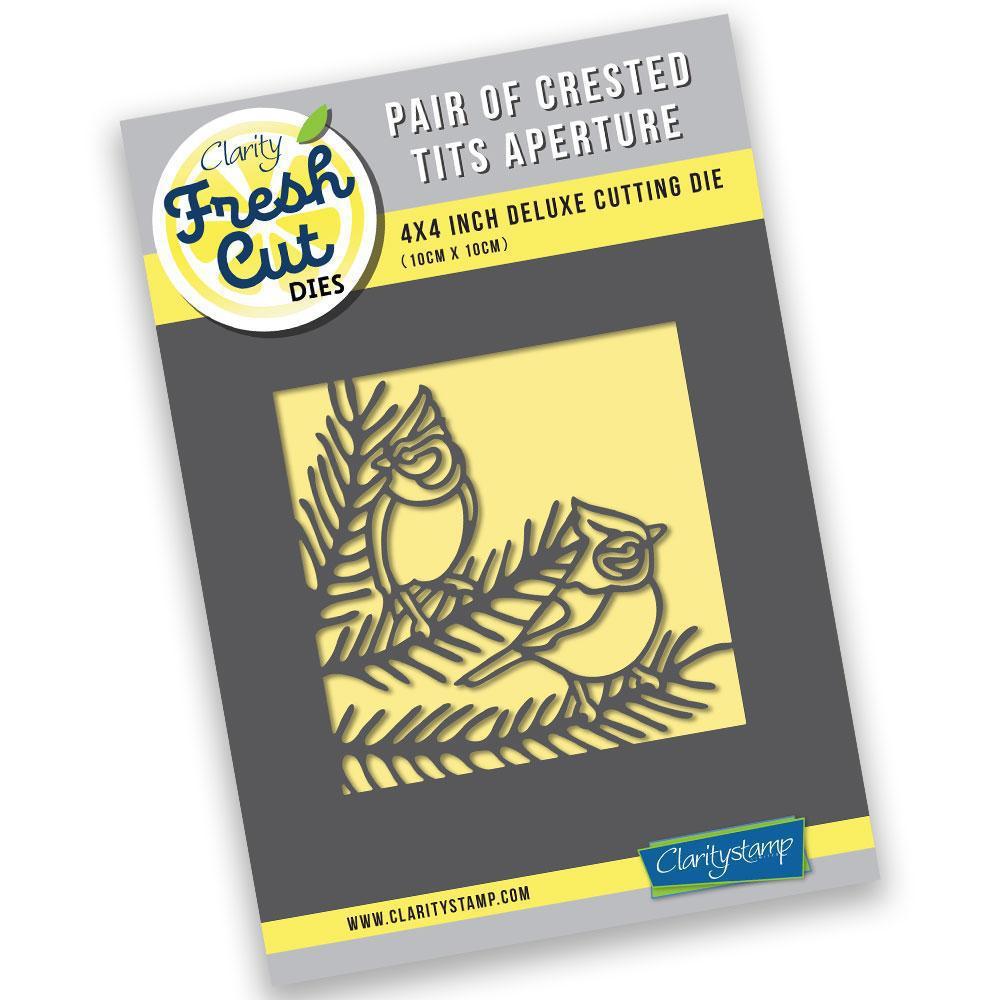 Pair of Crested Tits Aperture Clarity Fresh Cut Die