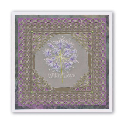 Kensington Palace Lace Corner Duet A5 Square Groovi Piercing Grid (Straight)