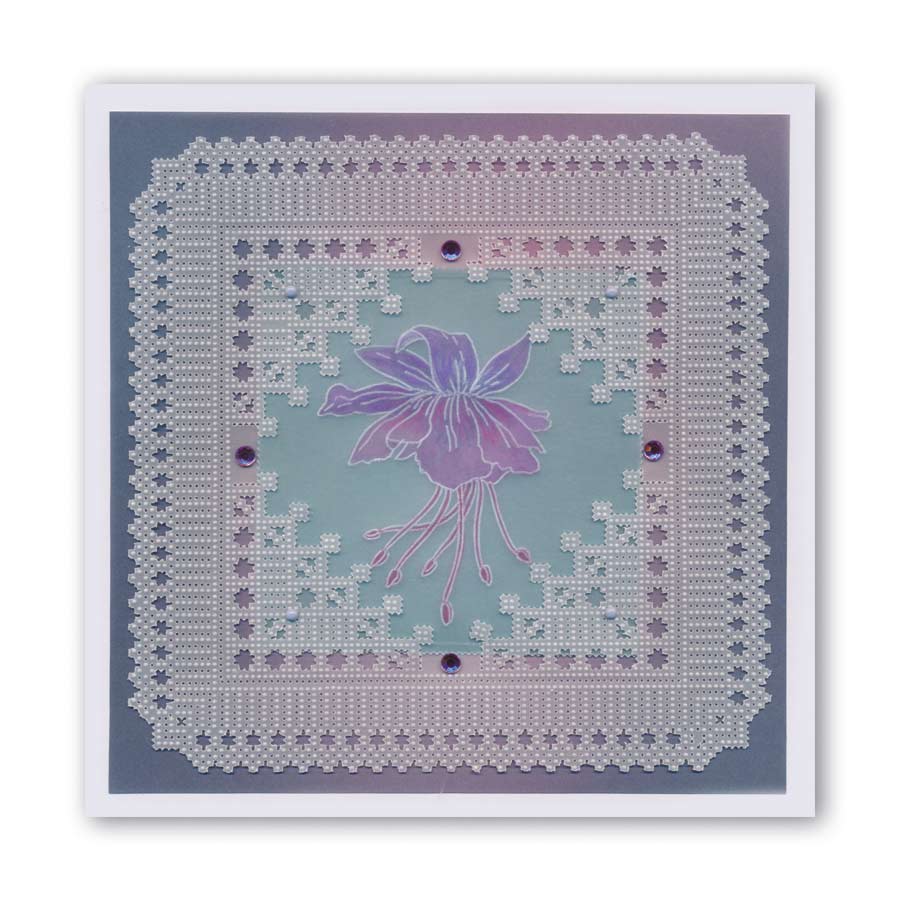 Hampton Court Palace Lace Corner Duet A5 Square Groovi Piercing Grid (Straight)