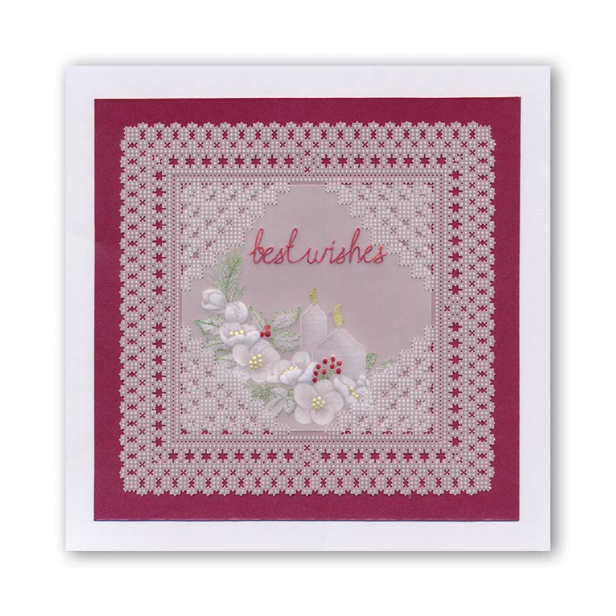 St. James's Palace Lace Corner Duet A5 Square Groovi Piercing Grid (Straight)