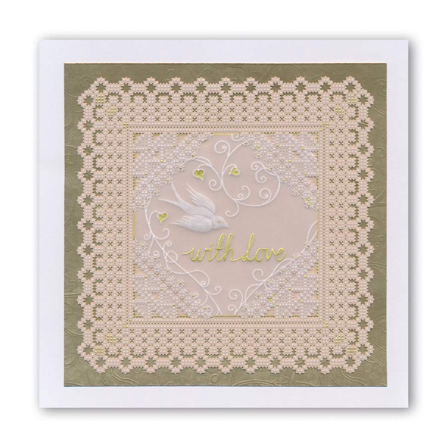 Kensington Palace Lace Corner Duet A5 Square Groovi Piercing Grid (Straight)