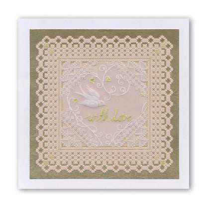 Kensington Palace Lace Corner Duet A5 Square Groovi Piercing Grid (Straight)