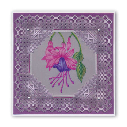 Kensington Palace Lace Corner Duet A5 Square Groovi Piercing Grid (Straight)