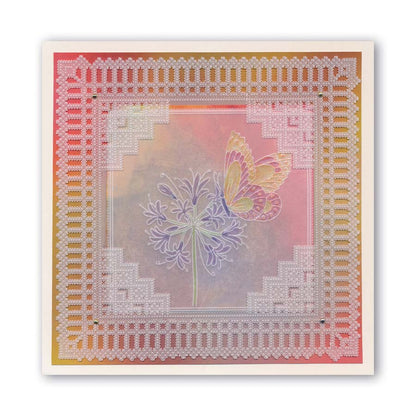 Buckingham Palace Lace Corner Duet A5 Square Groovi Piercing Grid (Straight)