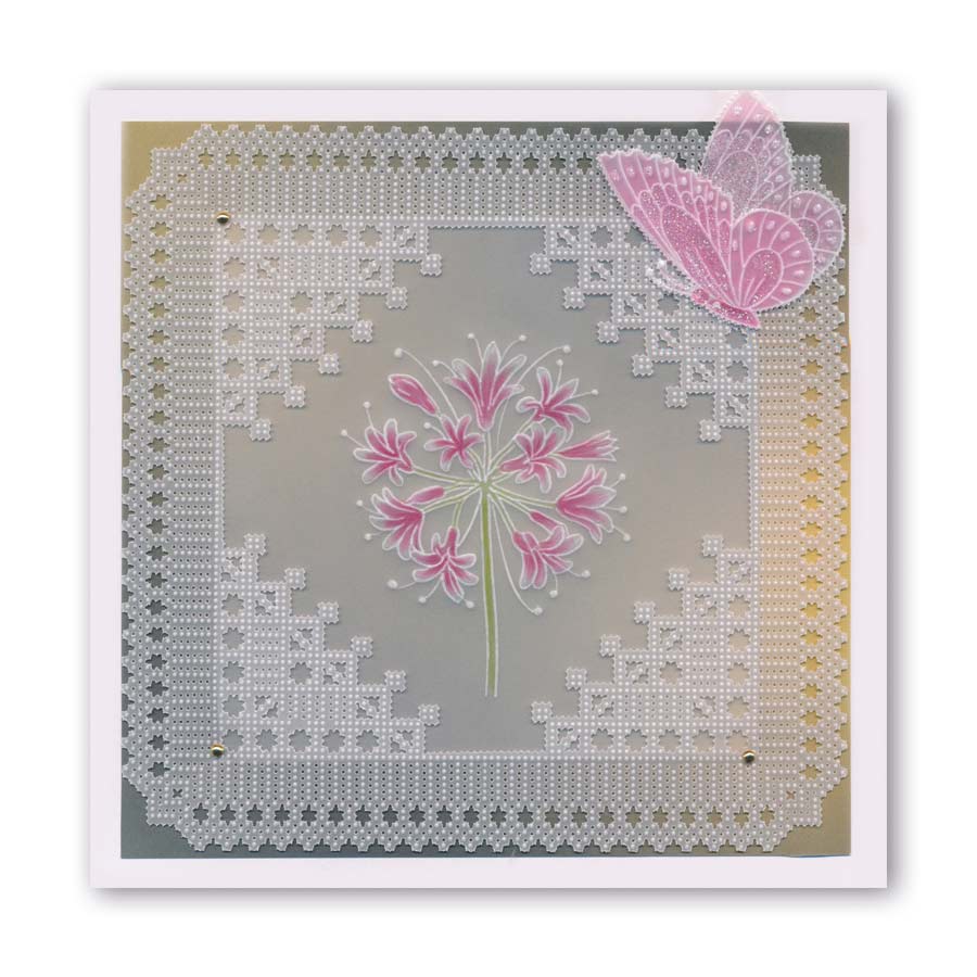 Hampton Court Palace Lace Corner Duet A5 Square Groovi Piercing Grid (Straight)