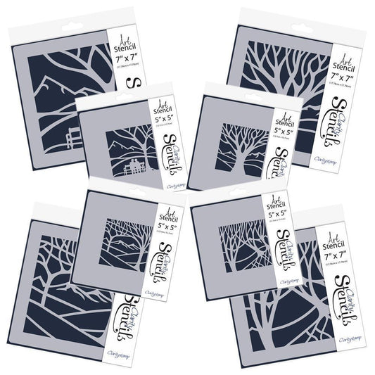 Panoramic Aperture 7" x 7" & 5" x 5" Stencil Collection