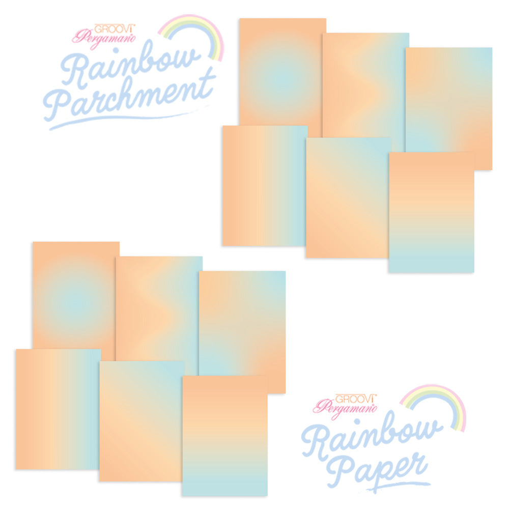 Rainbow Duo - Parchment & Paper - Paradise Island A4