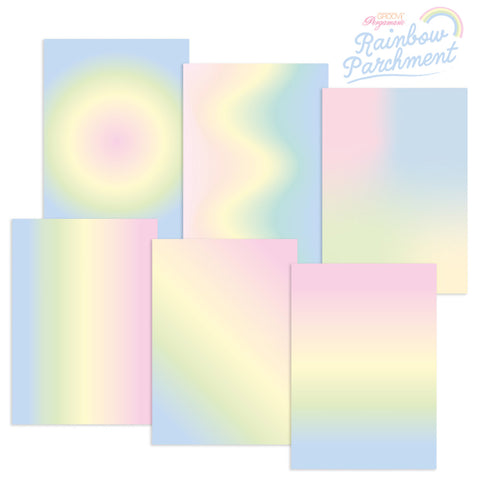 Rainbow Parchment - Pastel Rainbow A4