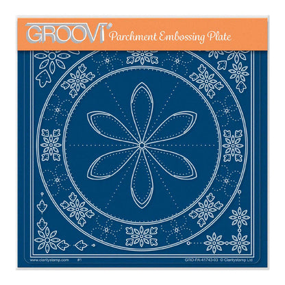 Tina's Petal Embroidery A5 Square Groovi Plate