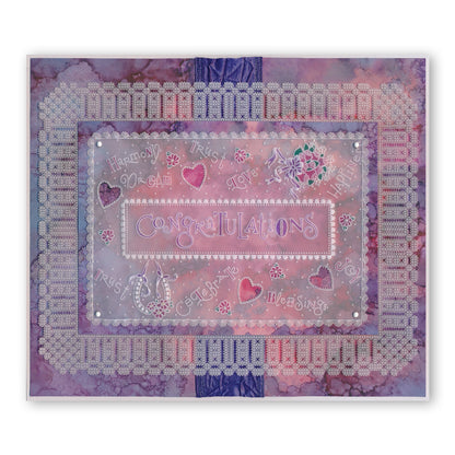 CLEARANCE Dream & Congratulations Mini Word Chains Groovi Border Plate