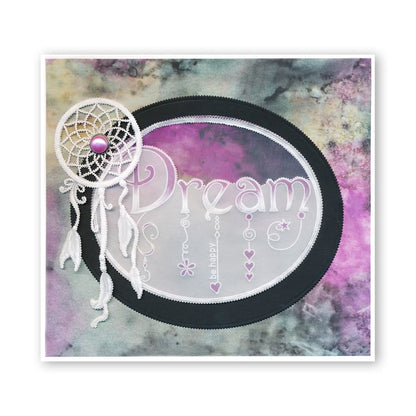 Nested Ovals Picot Cut A4 Square Groovi Plate