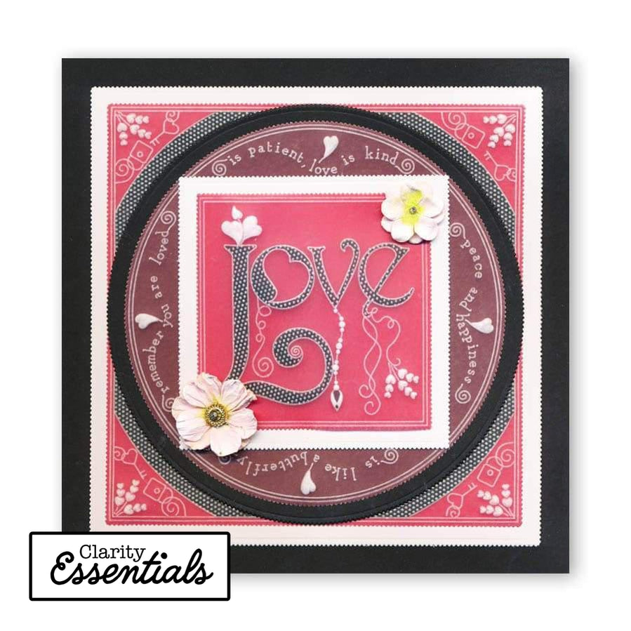 Nested Circles Picot Cut A4 Square Groovi Plate