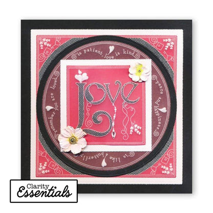 Nested Circles Picot Cut A4 Square Groovi Plate