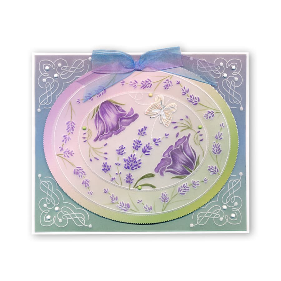 Nested Ovals Picot Cut A4 Square Groovi Plate