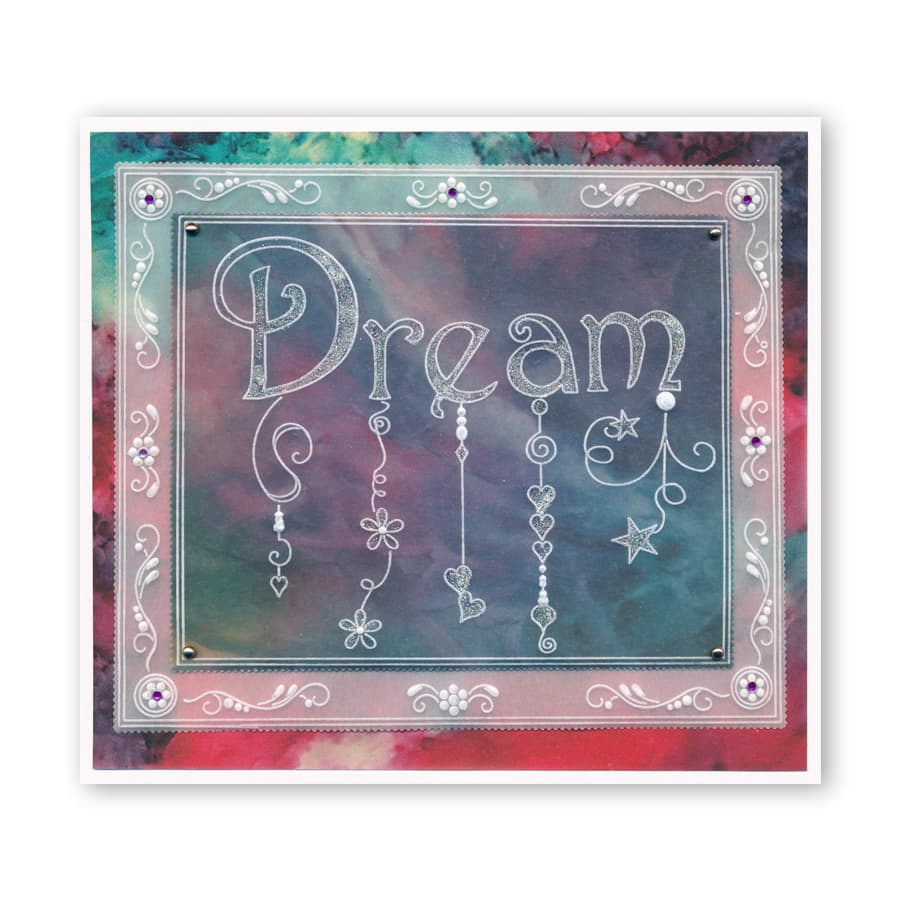 Nested Rectangles Picot Cut A4 Square Groovi Plate