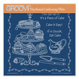 Linda's Piece of Cake A5 Square Groovi Plate