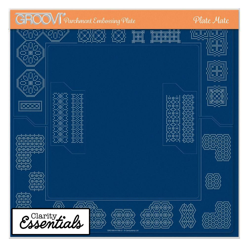 Groovi Plate Mate for A4/A4 Square Plates with Extenders Claritystamp
