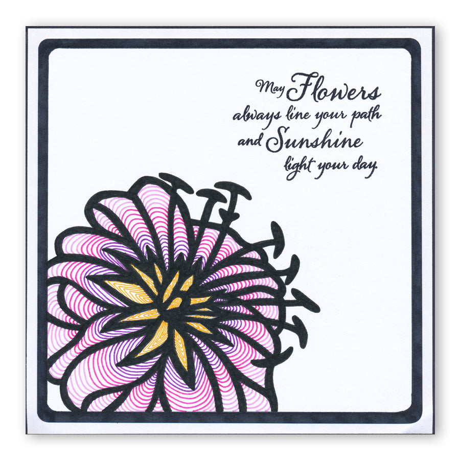 Casablanca Lilies 7" x 7" Stencil