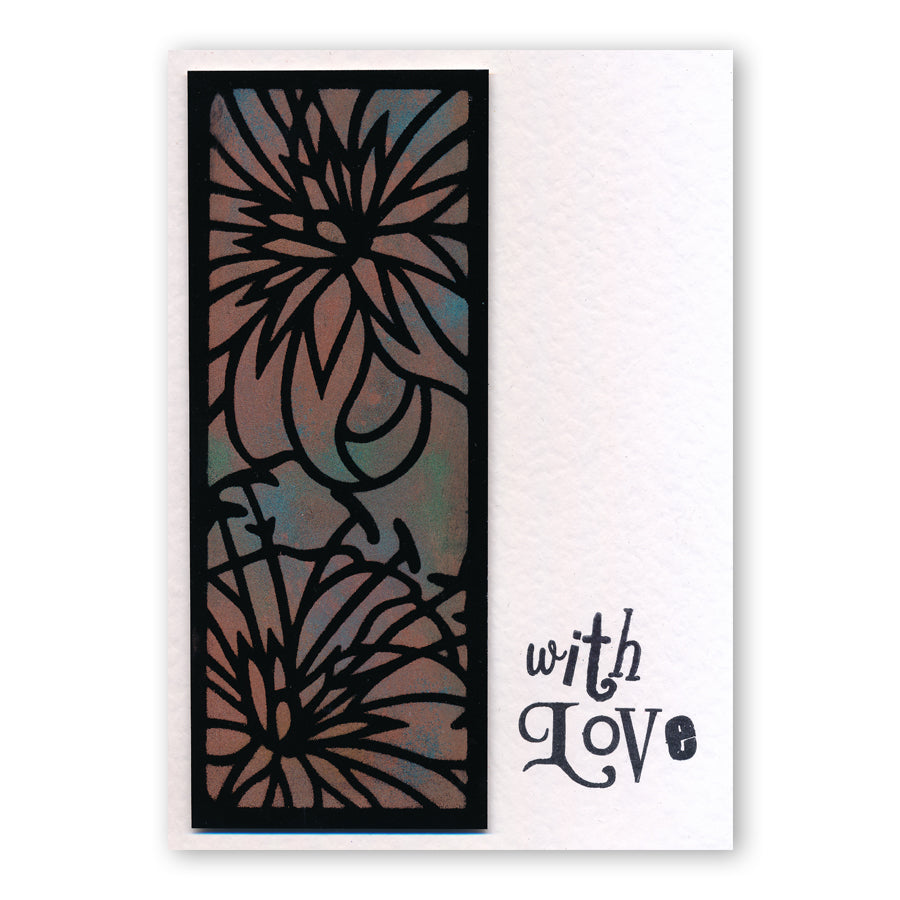 Casablanca Lilies 7" x 7" Stencil