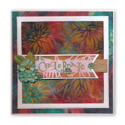 Casablanca Lilies 7" x 7" Stencil