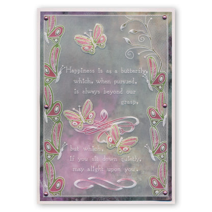 Happiness Is as a Butterfly A5 Groovi Plate