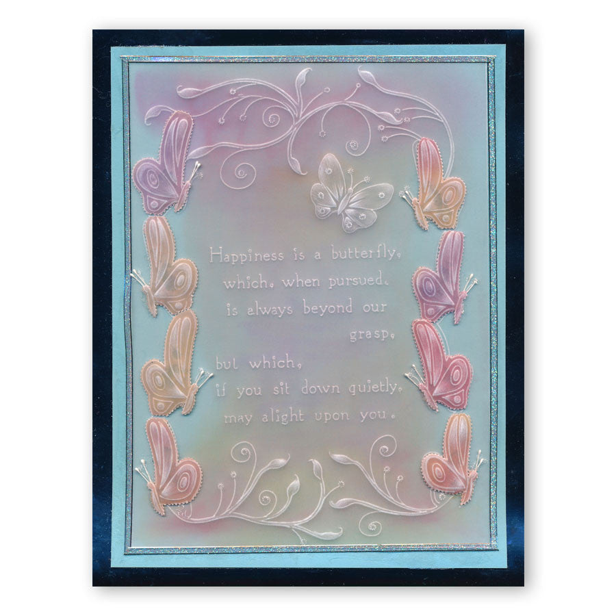 Happiness Is as a Butterfly A5 Groovi Plate