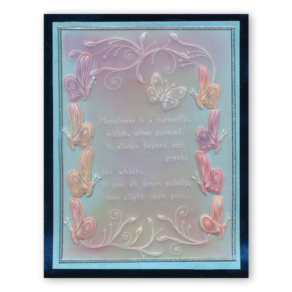 Happiness Is as a Butterfly A5 Groovi Plate