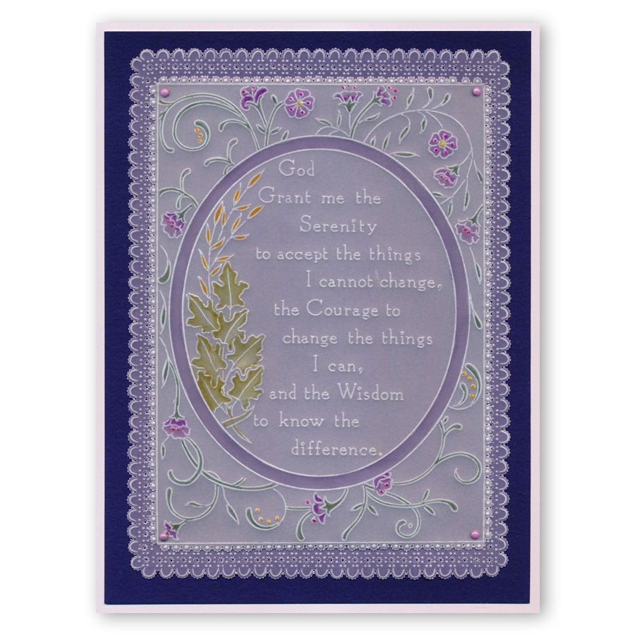 Serenity Prayer A5 Groovi Plate